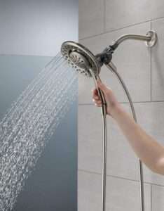 Delta shower head for seniors