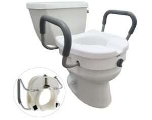 Best Padded Toilet Seats for Elderly 7 Carex EZ Lock Raised Toilet Seat with Handles