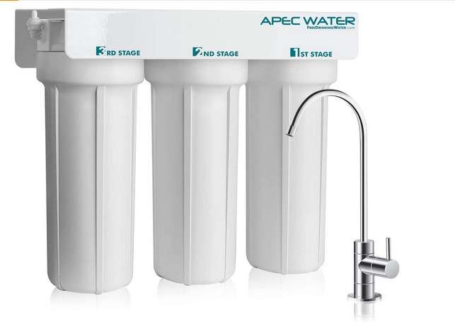 Whole-House vs. Under-Sink Water Filter Systems (Comparison) 9 APEC 3 Stage WFS 1000 Super Capacity Premium Quality Under Sink Water Filter System