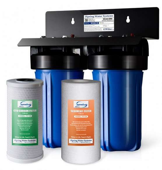 Whole-House vs. Under-Sink Water Filter Systems (Comparison) 3 iSpring 2 Stage WGB21B Quality Whole House Water Filtration System