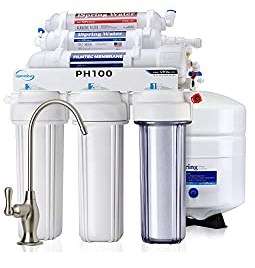 Best Filter for Lead in Water Reviews 15 iSpring PH100 6 Stage Under Sink Reverse Osmosis Top Quality Drinking Water Filtration System