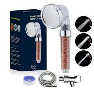 6 Best Mineral Shower Heads 11 Junisel Filter Shower Head High Pressure with Hose and Bracket