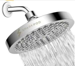 Sparkpod High Pressure Adjustable Rain Showerhead