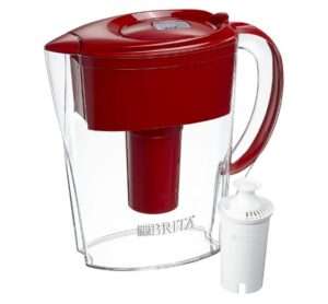 Brita Space Saver Water Filter Pitchers Red