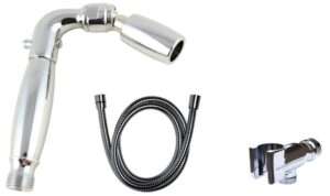 High Sierras Solid Metal Handheld Shower Head Kit. Includes Handheld Shower Head