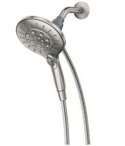 Moen Engage Spot Resist Brushed Nickel Magnetix Six Function 5.5 Inch Handheld Showerhead