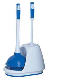 Best Toilet Plungers (Buying Guide) 7 Mr. Clean Turbo 440436 Plunger and Bowl Brush Caddy Set