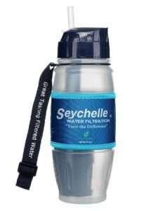 Seychelle Extreme 28 oz Water Filter Bottle – Removes Bacteria all the Radiological Contaminants Viruses