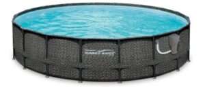 Summer Waves Elite 18ft x 48in Above Ground Pool for Sloped Yard