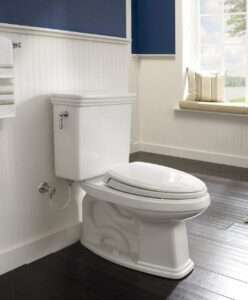 Best No Clog Toilets Reviews 17 TOTO CST423SFG01 Promenade 2 Piece G Max Universal Height Round Toilet with Sanagloss