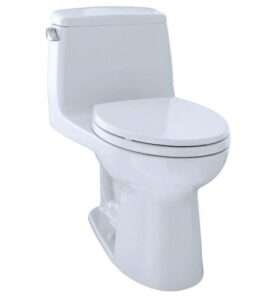 Best No Clog Toilets Reviews 7 TOTO MS854114ELG01 Eco Ultramax ADA Elongated One Piece Toilet