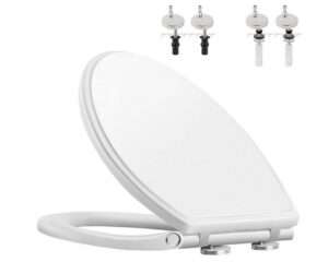 Best Quick-Release Toilet Seats: Revolutionizing Comfort and Convenience 5 Hibbent Premium Elongated Toilet Seat with CoverOval Quiet Close One Click to Quick Release