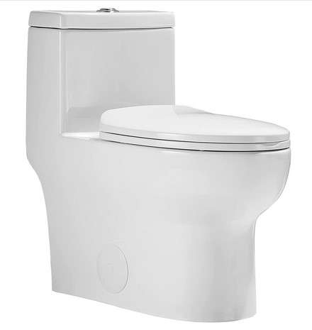DeerValley DV 1F026 Ally Dual Flush Elongated Standard One Piece Toilet