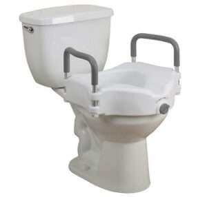 Drive Medical RTL12027RA 2 in 1 Raised Toilet Seat