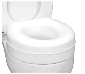 HealthSmart Raised Toilet Seat Riser That Fits Most Standard Bowls