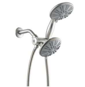 Ana Bath 5 Inch Anti Clog High Pressure LARGE Dual Shower Head