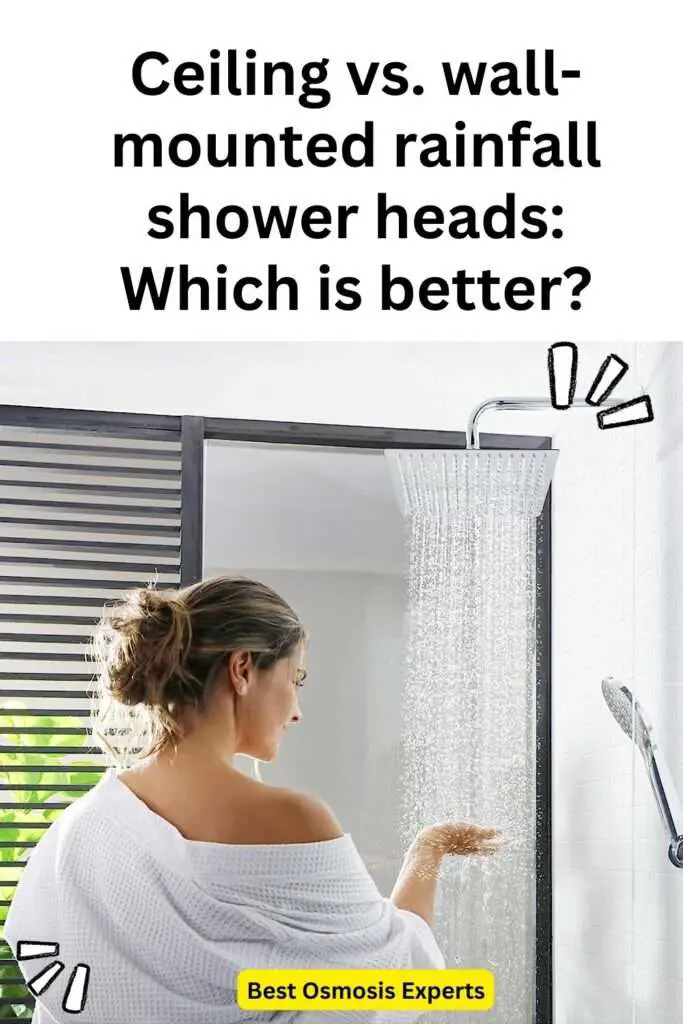Ceiling vs. wall-mounted rainfall shower heads: Which is better?