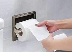 Best Toilet Paper Holder for Small Bathroom 3 FORIOUS Recessed Toilet Paper Holder Brushed Nickel Brushed Nickel Toilet Paper Holder Wall Mount