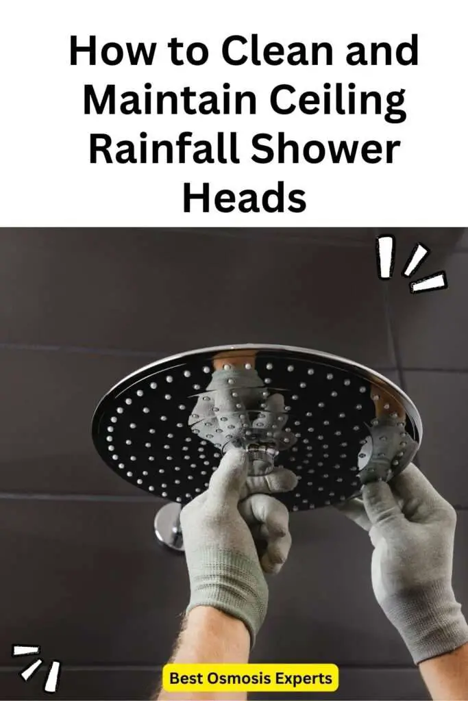 How to Clean and Maintain Ceiling Rainfall Shower Heads