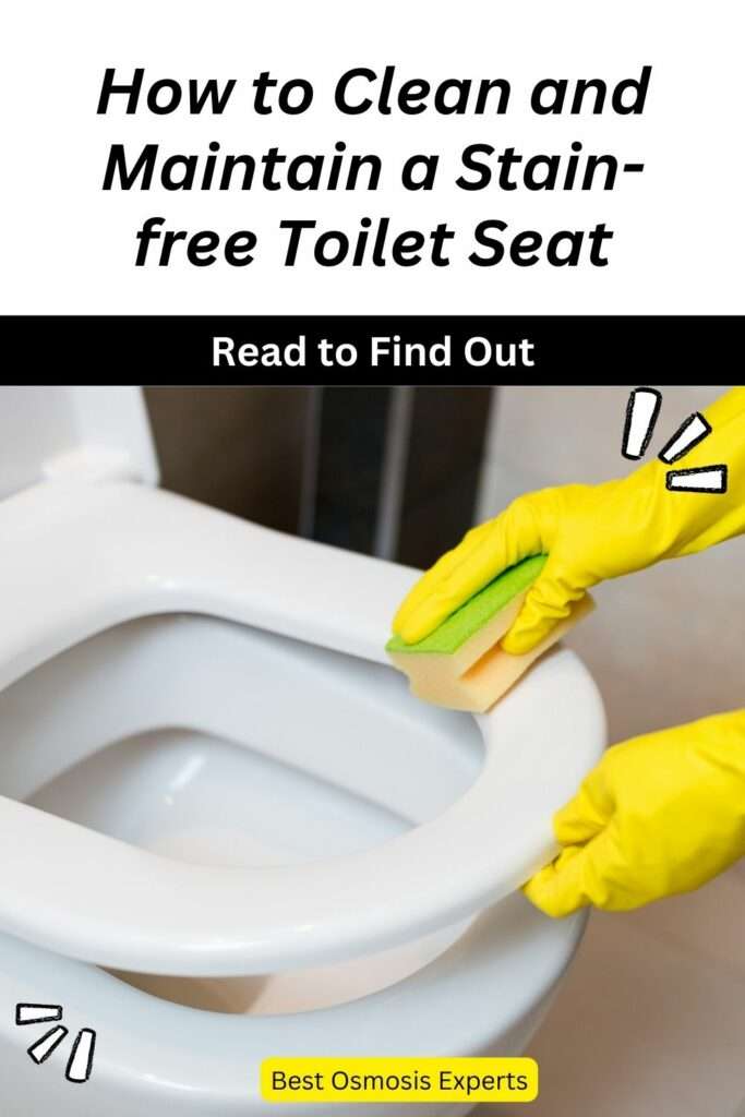 How to Clean and Maintain a Stain-free Toilet Seat