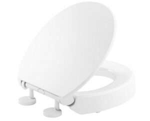 KOHLER Hyten Elevated Quiet Close Round Front Toilet Seat