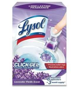 Lysol Click Gel Automatic Toilet Bowl Cleaner, Gel Toilet Bowl Cleaner, For Cleaning and Refreshing, Lavender Fields
