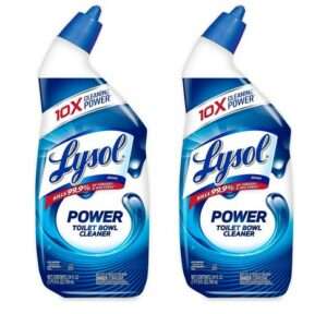 Lysol Power Toilet Bowl Cleaner Gel, For Cleaning and Disinfecting, Stain Remova