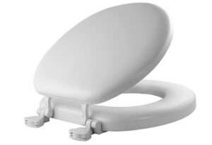 Best Affordable Padded Toilet Seats 5 Mayfair 15EC 000 Removable Soft Toilet Seat that will Never Loosen