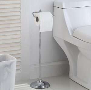 Best Toilet Paper Holder for Small Bathroom 9 SunnyPoint Bathroom Free Standing Toilet Tissue Paper Roll Holder Stand