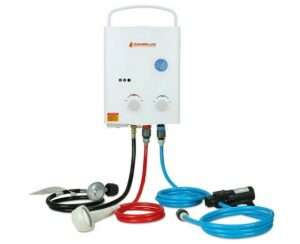 Marey Tankless Water Heaters Reviews & It's Best Alternative 13 CAMPLUX ENJOY OUTDOOR LIFE 5L 1.32 GPM Outdoor Portable Propane Gas Tankless Water Heater