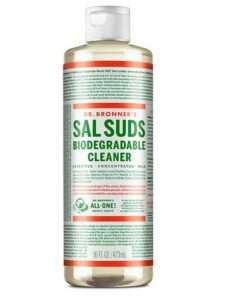 Dr. Bronner's - Sal Suds Biodegradable Cleaner (16 Ounce) - All-Purpose Cleaner, Pine Cleaner for Floors, Laundry and Dishes