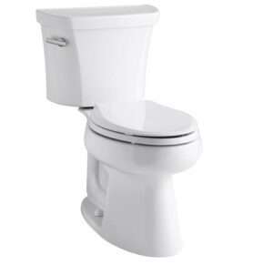 Kohler K 3999 0 Highline Comfort Height Two piece Elongated 1.28 Gpf Toilet