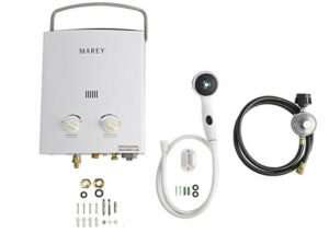 Marey GA5PORT Portable Propane Gas Tankless Water Heater