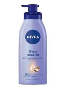 NIVEA Shea Nourish Body Lotion, Dry Skin Lotion with Shea Butter