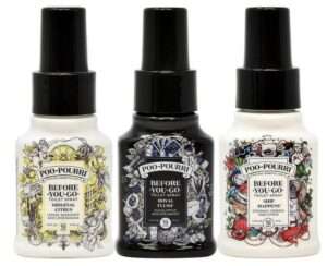 Best Toilet Air Freshener 1 Poo-Pourri Before You Go Toilet Spray Original Citrus, Royal Flush and Ship Happens 1.4 Ounce Bottles