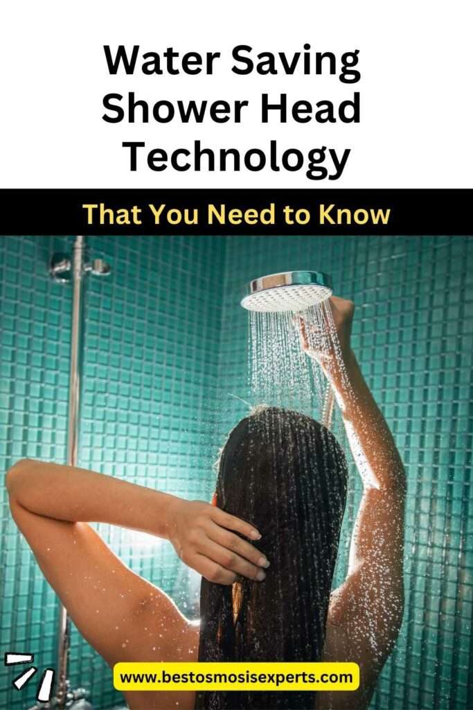 Water saving shower head technology