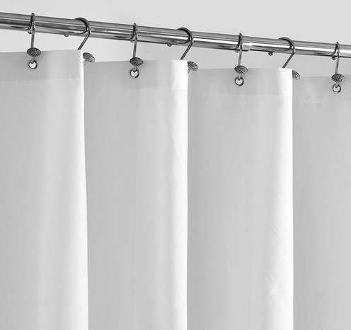 ALYVIA SPRING Waterproof Fabric Shower Curtain Liner with 3 Magnets