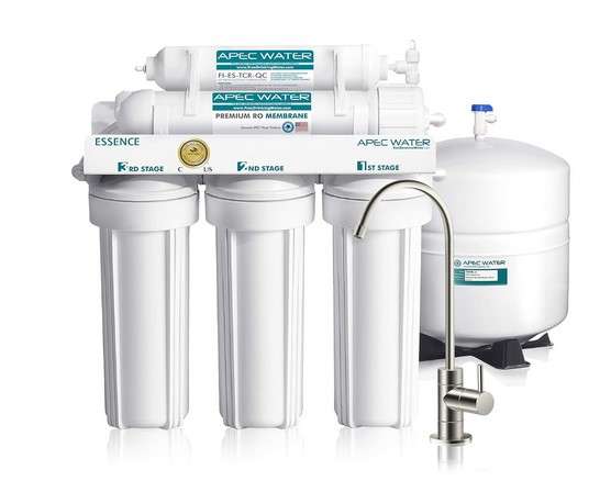 APEC Water Systems ROES 50 Essence Series Top Tier 5 Stage WQA Certified Ultra Safe Reverse Osmosis Drinking Water Filter System