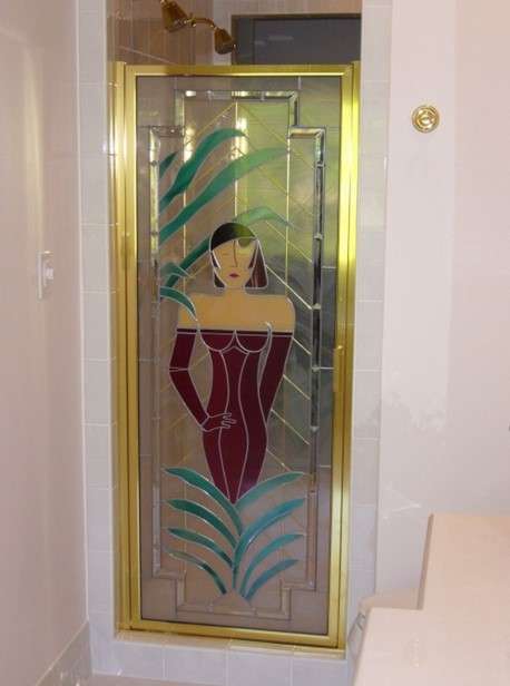 Decorating Ideas For Glass Shower Doors 4 Add a Splash of Color with Paint