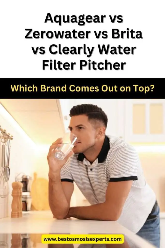 Aquagear vs Zerowater vs Brita vs Clearly Water Filter Pitcher