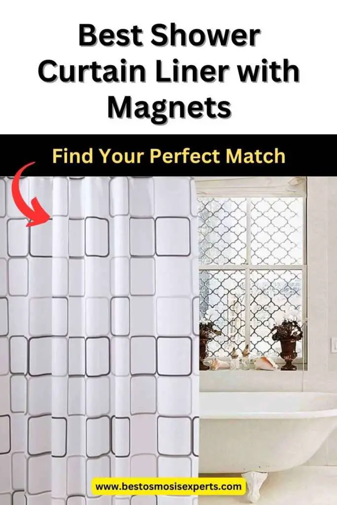 best shower curtain liner with magnets