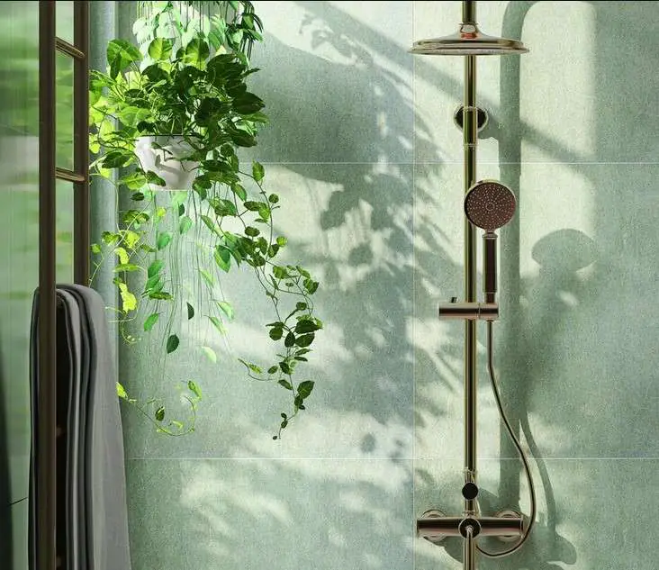 Decorating Ideas For Glass Shower Doors 6 Embracing Nature with Plants