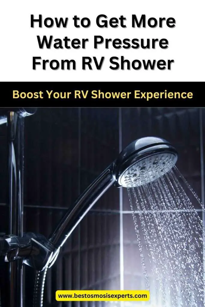 How to Get More Water Pressure From RV Shower
