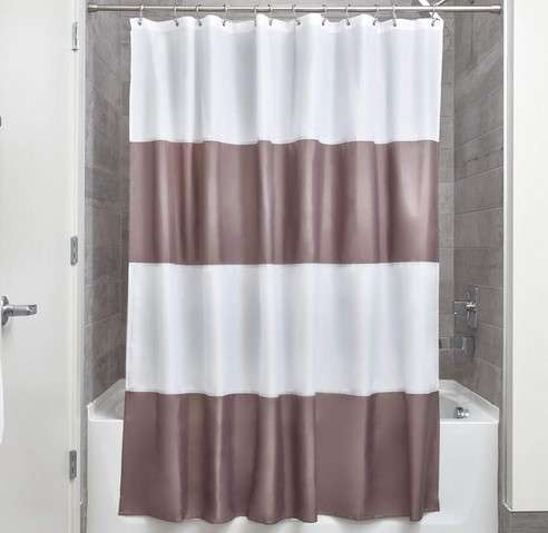 The Best Waterproof Shower Curtain: A Comprehensive Guide 1 InterDesign Mildew-Free Water-Repellent Fabric Shower Curtain