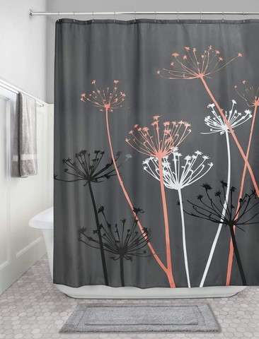 Best Hookless Shower Curtain with Liner 1 InterDesign Thistle Shower Curtain with Built-In Liner