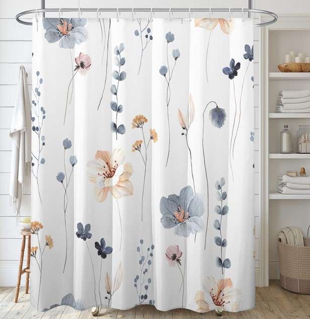 Shower Curtain Ideas for Bathroom: Transforming your Bathroom with Style 4 Modern and Minimalist