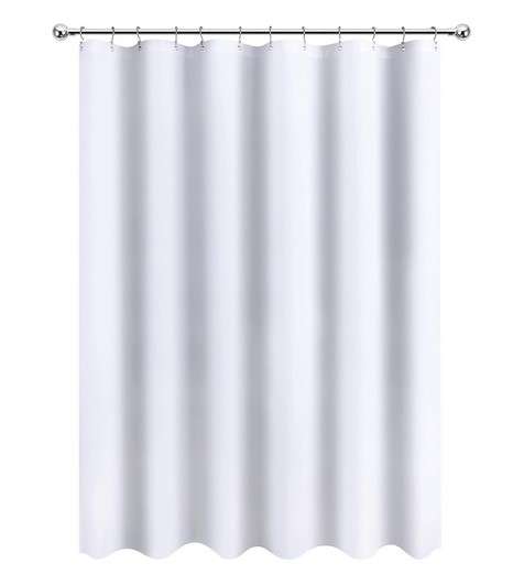 Best Shower Curtain Liner with Magnets 5 Utopia Bedding Water-Repellent Fabric Shower Curtain Liner: