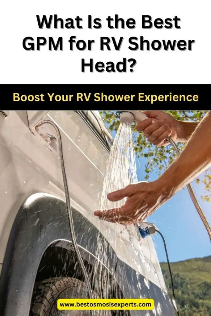 What Is the Best GPM for RV Shower Head?
