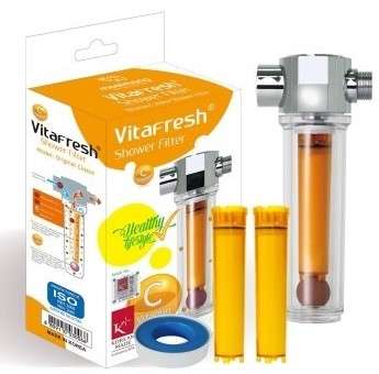 UBS VFS-f+vcf-05 Luxury Vita-Fresh Shower Filter with 7 Vitamin C Cartridge