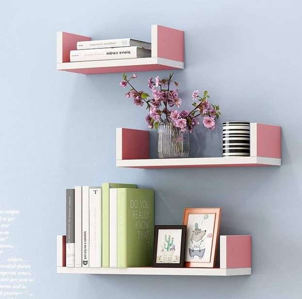 Add a Pop of Color with a Painted Floating Shelf